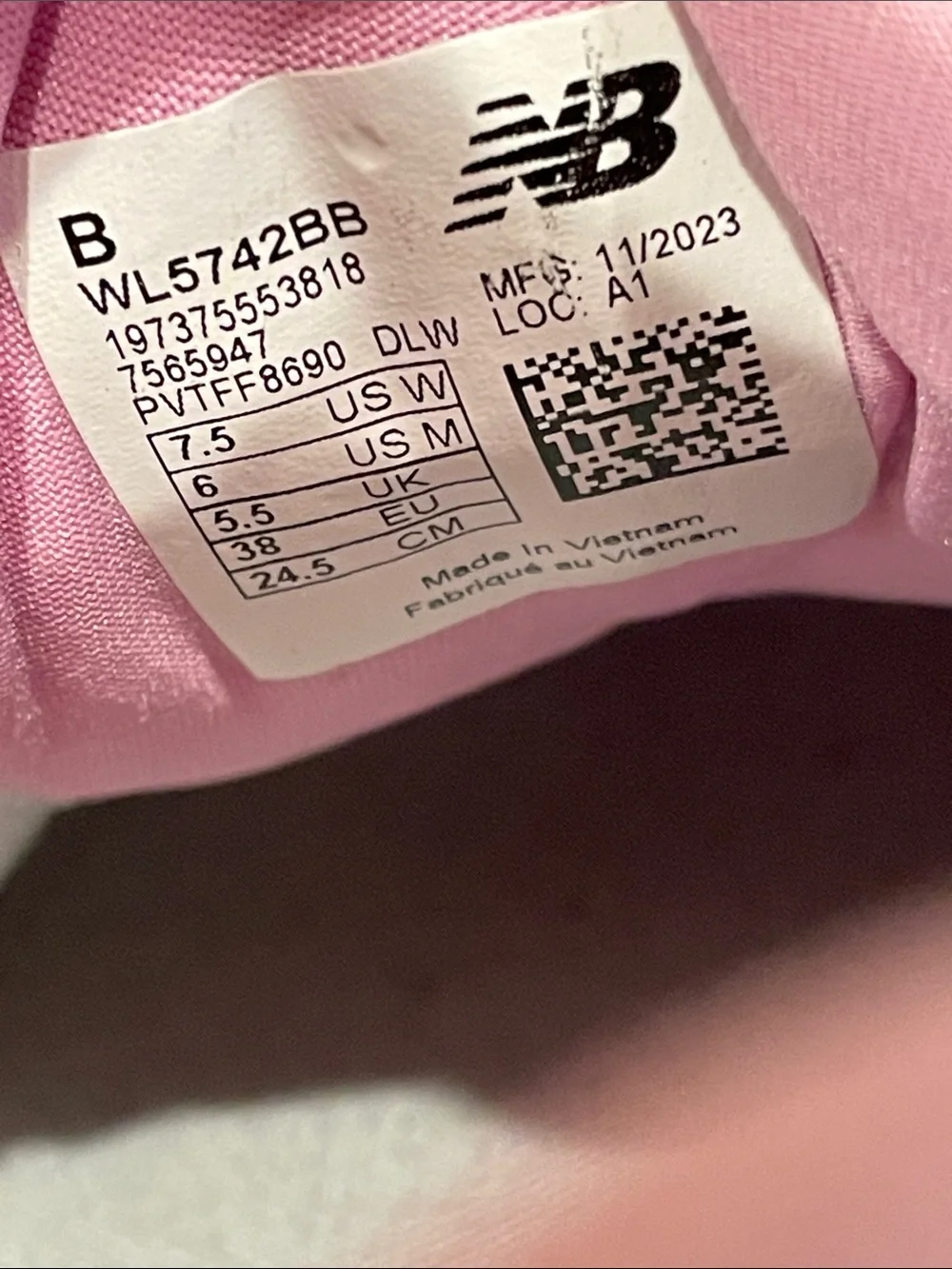 New Balance 574 Pink Sneakers Women’s 7.5 Encap Athletic Trainers Running Shoes